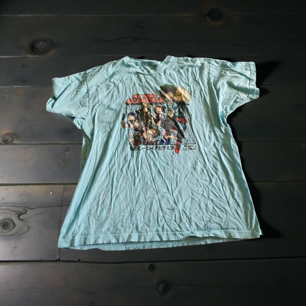 MY HERO ACADEMIA T-Shirt Men's S Funimation Anime Deku Short Sleeve Crew Cotton